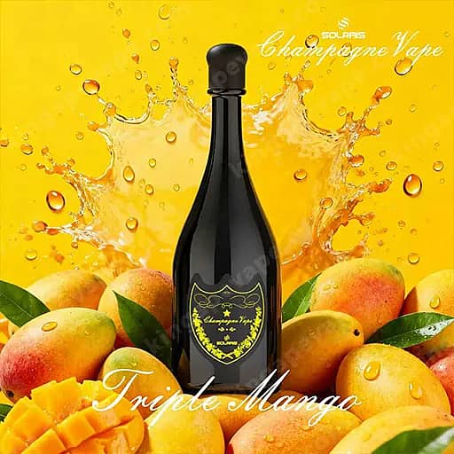 Una Botella Alta De Champán Negro Se Coloca En Posición Vertical Sobre Un Fondo Amarillo Brillante Con Gráficos De Salpicaduras; .